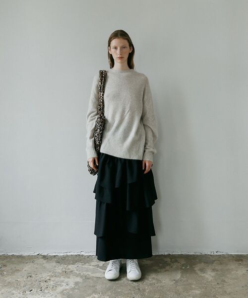 GARAGE OF GOOD CLOTHING（ガレージオブグッドクロージング）の「ムジランダムティアードフリルスカート（スカート・レディース・グレー/ブラック・FREE）」の10枚目の写真