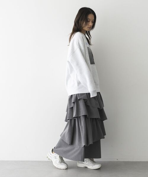 GARAGE OF GOOD CLOTHING（ガレージオブグッドクロージング）の「ムジランダムティアードフリルスカート（スカート・レディース・グレー/ブラック・FREE）」の22枚目の写真
