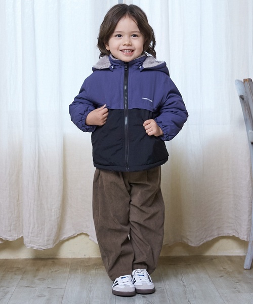 petit main（プティマイン）の「【洗える】リバーシブル切替ブルゾン（ブルゾン・キッズ・ブルー/パープル/ネイビー/レッド・110cm/90cm/100cm/120cm/130cm/80ｃｍ）」の8枚目の写真