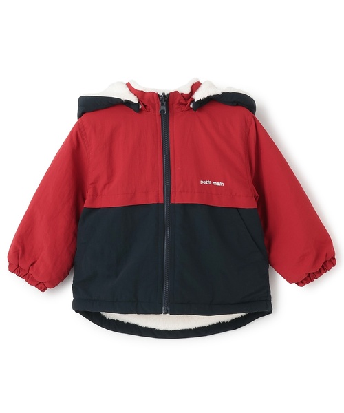 petit main（プティマイン）の「【洗える】リバーシブル切替ブルゾン（ブルゾン・キッズ・ブルー/パープル/ネイビー/レッド・110cm/90cm/100cm/120cm/130cm/80ｃｍ）」の10枚目の写真