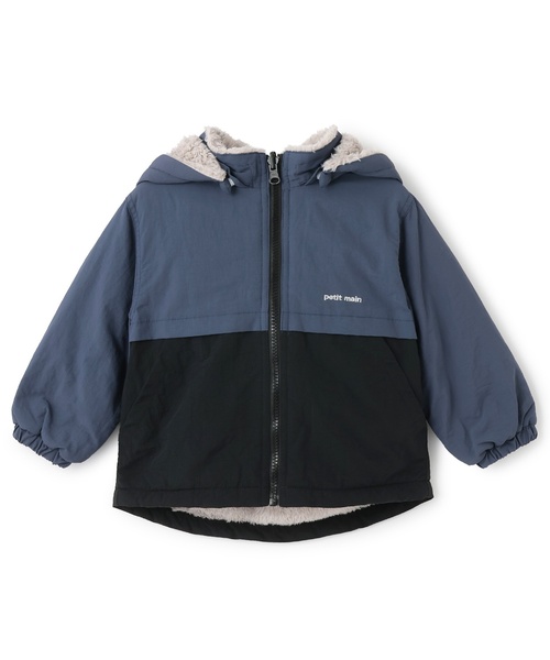 petit main（プティマイン）の「【洗える】リバーシブル切替ブルゾン（ブルゾン・キッズ・ブルー/パープル/ネイビー/レッド・110cm/90cm/100cm/120cm/130cm/80ｃｍ）」の11枚目の写真