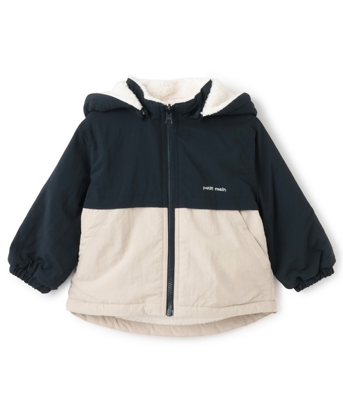 petit main（プティマイン）の「【洗える】リバーシブル切替ブルゾン（ブルゾン・キッズ・ブルー/パープル/ネイビー/レッド・110cm/90cm/100cm/120cm/130cm/80ｃｍ）」の12枚目の写真