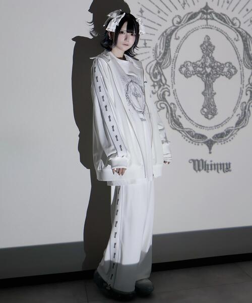 Whinny（ホワイニー）の「Whinny/カリスマ反抗期ジャージ（ブルゾン・レディース・サックスブルー/ブラック/ホワイト・FREE）」の13枚目の写真