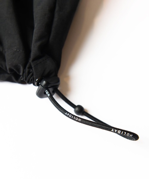 HOLIDAY（ホリデイ）の「SUPPLEX NYLON ZIP UP PARKA サプレックスナイロンジップアップパーカー（ナイロンジャケット・レディース・ピンク/ブラック・ONE SIZE）」の11枚目の写真