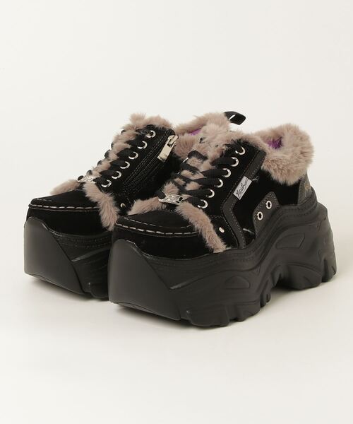 ヨースケYOSUKE ウィメンズ厚底ボリューミーソールムートンボアレース