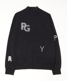 パーリーゲイツ　ハイネック　タートルネック　ニット　白　黒　4 M セーター PEARLY GATES ハイネックセーター 黒白ストライプ5 楽天市場