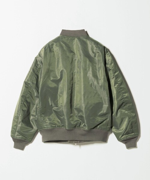 AVIREX（アヴィレックス）の「【別注】＜AVIREX＞ MA‐1（MA-1・メンズ・オリーブ/ブラック・M/L/XL）」の10枚目の写真