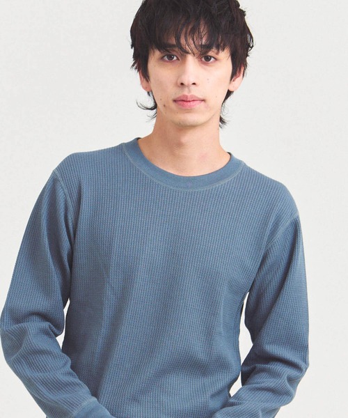 FRUIT OF THE LOOM(フルーツオブザルーム)の「FRUIT OF THE LOOM TC ワッフルロンT(Tシャツ/カットソー・メンズ・グレー/ホワイト/ブラック・XL/L/M)」の3枚目の写真
