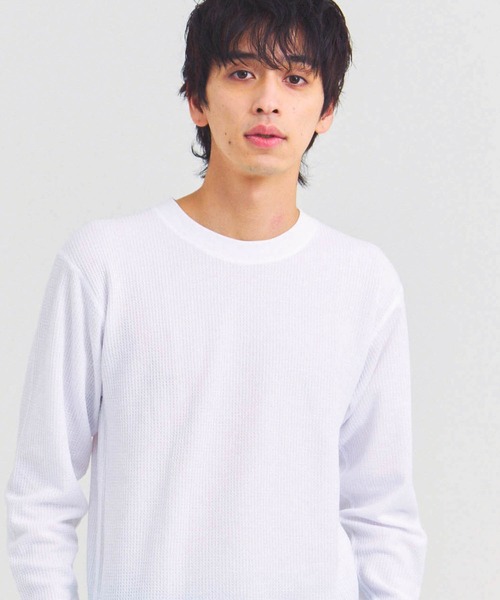FRUIT OF THE LOOM(フルーツオブザルーム)の「FRUIT OF THE LOOM TC ワッフルロンT(Tシャツ/カットソー・メンズ・グレー/ホワイト/ブラック・XL/L/M)」の1枚目の写真