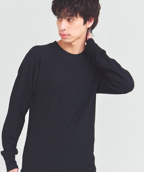 FRUIT OF THE LOOM(フルーツオブザルーム)の「FRUIT OF THE LOOM TC ワッフルロンT(Tシャツ/カットソー・メンズ・グレー/ホワイト/ブラック・XL/L/M)」の2枚目の写真
