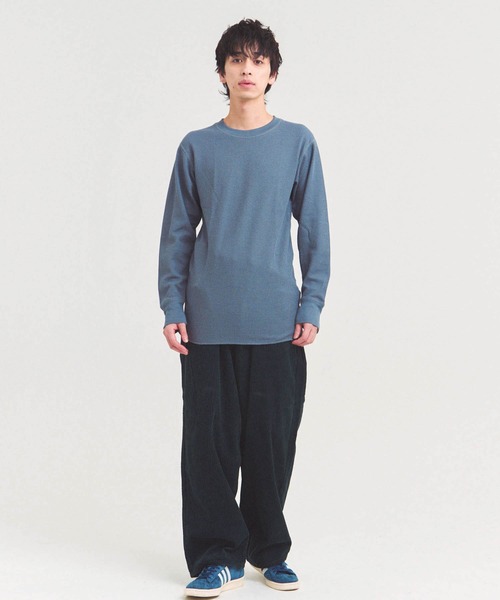 FRUIT OF THE LOOM(フルーツオブザルーム)の「FRUIT OF THE LOOM TC ワッフルロンT(Tシャツ/カットソー・メンズ・グレー/ホワイト/ブラック・XL/L/M)」の19枚目の写真