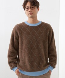 THE SHOP TK | 【ふんわり心地いい肌触り】 ダイヤ柄シャギーニット(ニット/セーター)