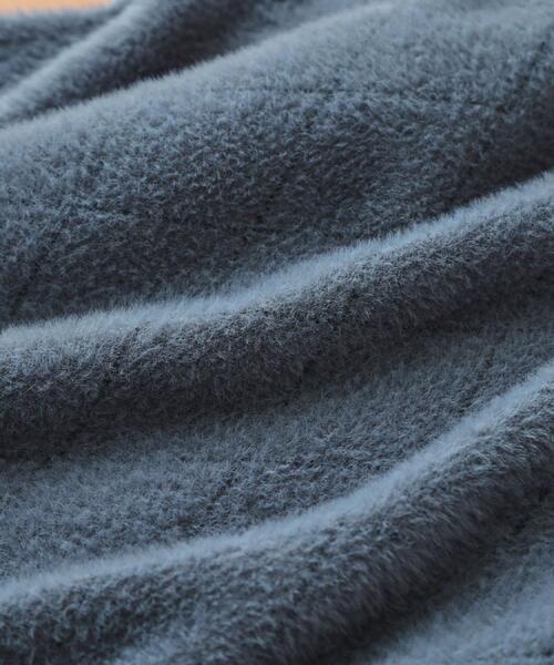 THE SHOP TK （ザ ショップ ティーケー ）の「【ふんわり心地いい肌触り】　ダイヤ柄シャギーニット（ニット/セーター・メンズ・ダークブラウン系1/ホワイト系4/ブラック系1/ブルーグリーン・02/03/04）」の16枚目の写真