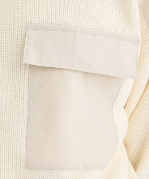 N.HOOLYWOOD（N.ハリウッド）の「【N.HOOLYWOOD/エヌハリウッド】別注TRNG ONLY KNIT PO（ニット/セーター・メンズ・ホワイト/ブラック・40/38/36）」の10枚目の写真