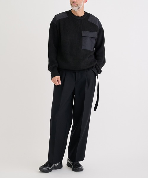 N.HOOLYWOOD（N.ハリウッド）の「【N.HOOLYWOOD/エヌハリウッド】別注TRNG ONLY KNIT PO（ニット/セーター・メンズ・ホワイト/ブラック・40/38/36）」の14枚目の写真