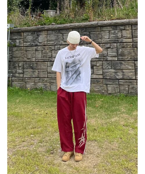 GAKKAI UNIONS(ガッカイユニオンズ)の「スパークルナイロンラインパンツレッド(スウェットパンツ・レディース・その他・SMALL/MEDIUM/LARGE)」の8枚目の写真