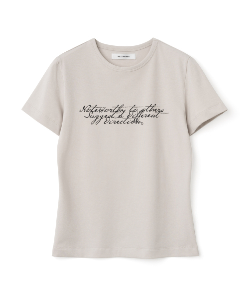 MILLO WOMEN（ミロウーマン）の「ドゥードゥリーTシャツ[ライトグレー]（Tシャツ/カットソー・レディース・その他・FREE）」の2枚目の写真