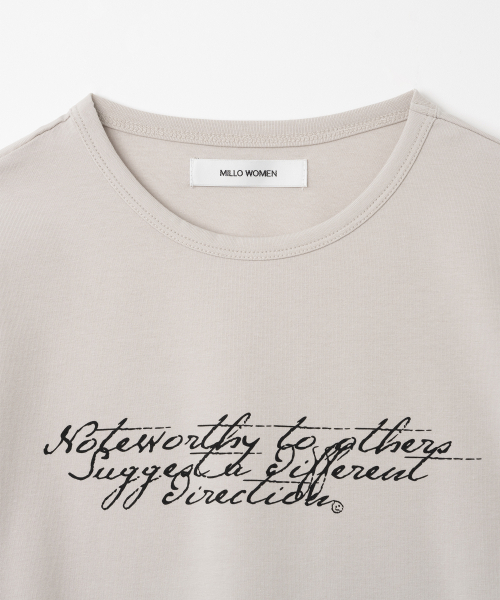 MILLO WOMEN（ミロウーマン）の「ドゥードゥリーTシャツ[ライトグレー]（Tシャツ/カットソー・レディース・その他・FREE）」の4枚目の写真