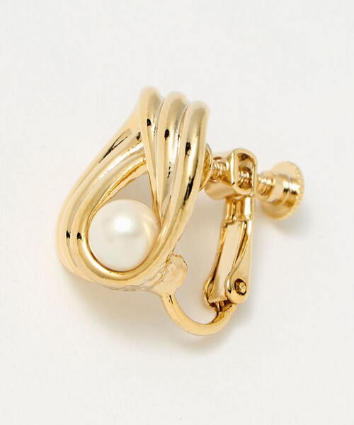 BEAUTY&YOUTH UNITED ARROWS（ビューティーアンドユースユナイテッドアローズ）の「メタルライン パールモチーフ イヤリング（イヤリング・レディース・ゴールド・FREE）」の7枚目の写真