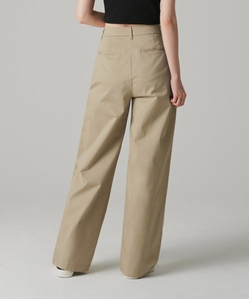 MUSINSA STANDARD WOMAN（ムシンサスタンダードウーマン）の「ウィメンズリバースツーピンタックワイドチノパンツ[ベージュ]（その他パンツ・レディース・その他・30/24/25/26/27/28/29）」の7枚目の写真