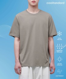 [クールタンダード] ベーシッククルーネックTシャツ [ダスティベージュ]