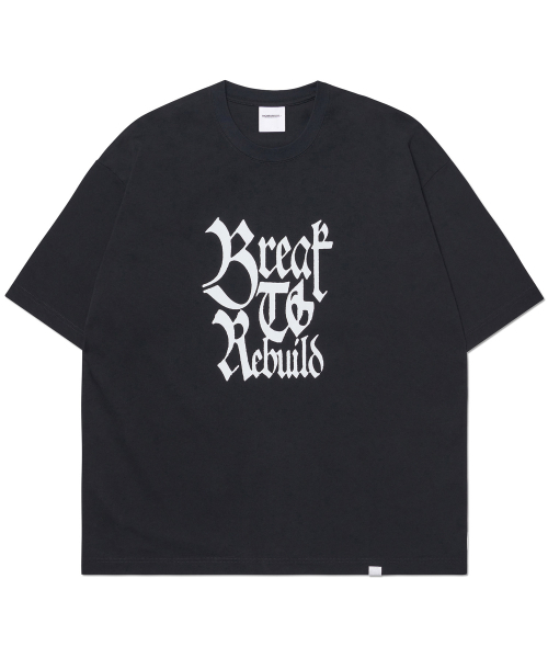 NOMANUAL(NOMANUAL)の「REBUILD T-SHIRT - BLACK(Tシャツ/カットソー・レディース・その他・X-LARGE/SMALL/MEDIUM/LARGE)」の1枚目の写真