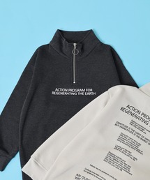 ハーフジップトレーナー スウェット トレーナー」に該当する