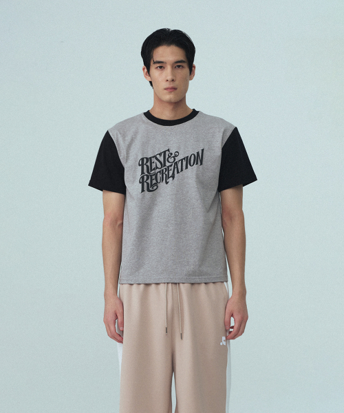 Rest&Recreation（レストアンドレクリエーション）の「ウェーブ ロゴ カラーリング Tシャツ - グレー（Tシャツ/カットソー・メンズ・その他・MEDIUM/SMALL）」の4枚目の写真