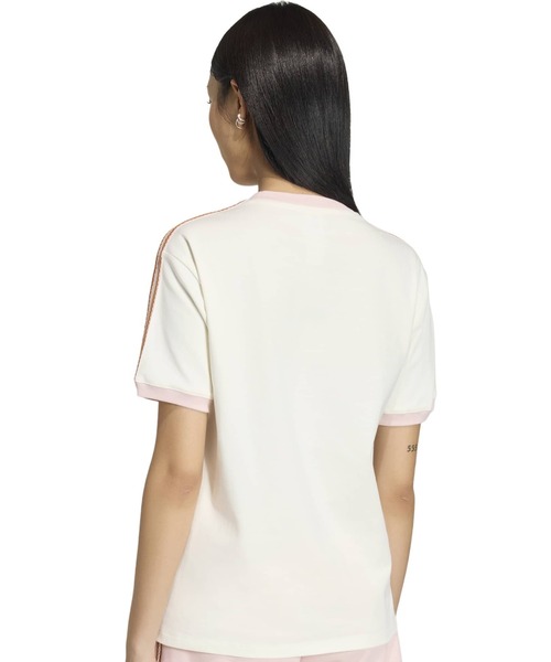 adidas(アディダス)の「adidas SUMMER GLOW ADVANCED THREE STRIPES T-SHIRT / アディダス サマーグロー アドバンスド スリーストライプス Tシャツ(Tシャツ/カットソー・レディース・ホワイト・M/S/L)」の8枚目の写真