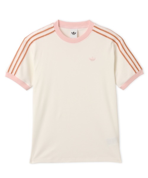 adidas(アディダス)の「adidas SUMMER GLOW ADVANCED THREE STRIPES T-SHIRT / アディダス サマーグロー アドバンスド スリーストライプス Tシャツ(Tシャツ/カットソー・レディース・ホワイト・M/S/L)」の4枚目の写真