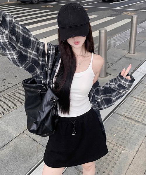 NANEA(ナネア)の「フード付きチェック柄シャツ(シャツ/ブラウス・レディース・ブラック・フリー)」の20枚目の写真