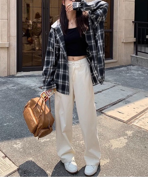 NANEA(ナネア)の「フード付きチェック柄シャツ(シャツ/ブラウス・レディース・ブラック・フリー)」の17枚目の写真