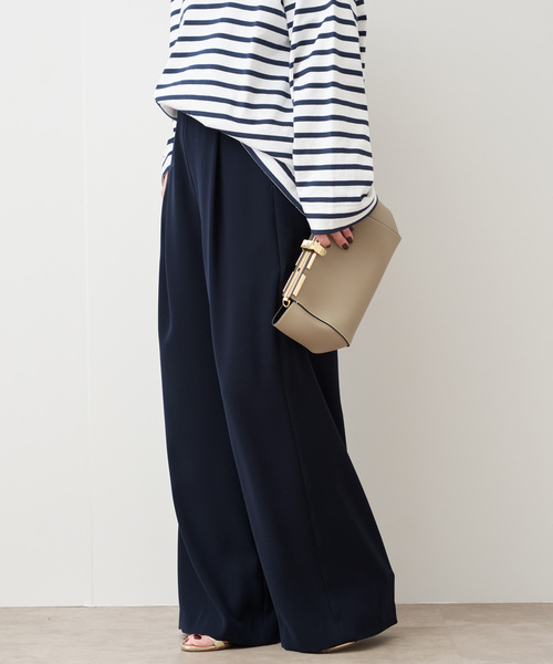 Deuxieme Classe(ドゥーズィエムクラス)の「*イージー ワイド パンツ(その他パンツ・レディース・ブラウン/ネイビー・34/36/38)」の2枚目の写真