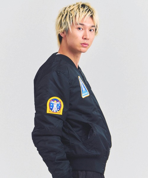 Alpha Industries（アルファインダストリーズ）の「ALPHA-NASA MA-1 FLIGHT JACKET GEN II（その他アウター・メンズ・ブラック・L/S/M）」の18枚目の写真