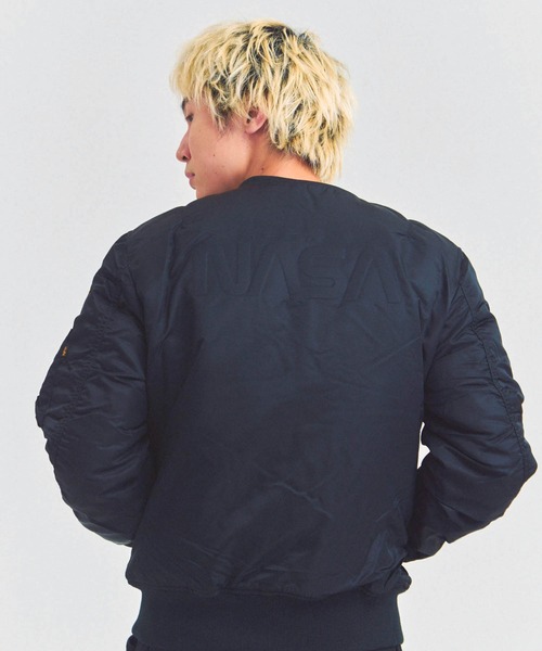 Alpha Industries（アルファインダストリーズ）の「ALPHA-NASA MA-1 FLIGHT JACKET GEN II（その他アウター・メンズ・ブラック・L/S/M）」の8枚目の写真