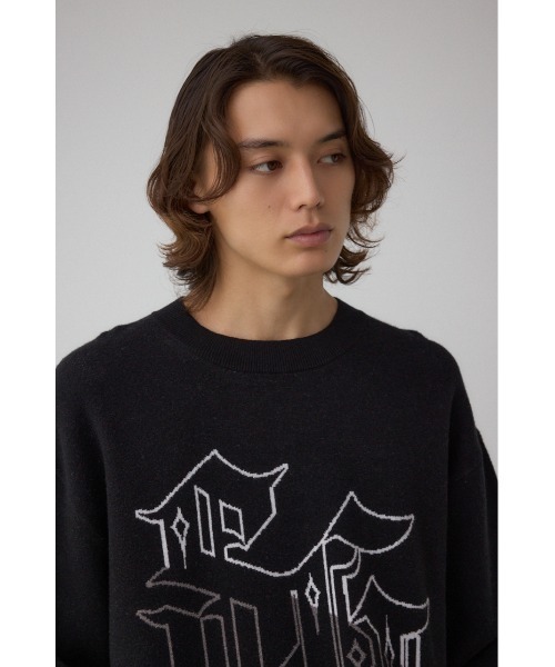 AZUL by moussy(アズールバイマウジー)の「STAY GOLDニット(ニット/セーター・メンズ・杢グレー/ブラック/ブラウン・MEDIUM/LARGE)」の5枚目の写真