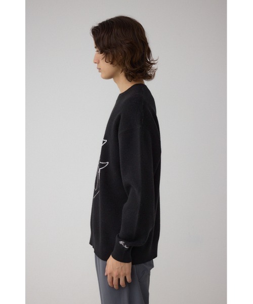 AZUL by moussy(アズールバイマウジー)の「STAY GOLDニット(ニット/セーター・メンズ・杢グレー/ブラック/ブラウン・MEDIUM/LARGE)」の9枚目の写真