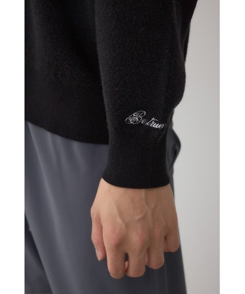 AZUL by moussy(アズールバイマウジー)の「STAY GOLDニット(ニット/セーター・メンズ・杢グレー/ブラック/ブラウン・MEDIUM/LARGE)」の14枚目の写真