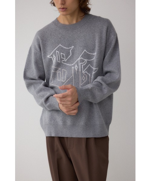 AZUL by moussy(アズールバイマウジー)の「STAY GOLDニット(ニット/セーター・メンズ・杢グレー/ブラック/ブラウン・MEDIUM/LARGE)」の16枚目の写真