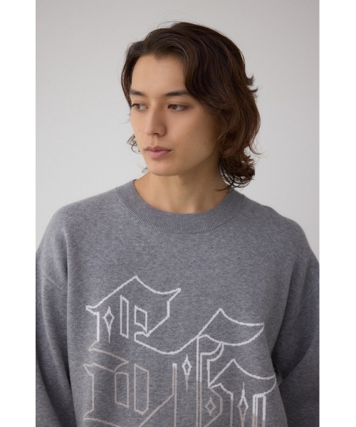 AZUL by moussy(アズールバイマウジー)の「STAY GOLDニット(ニット/セーター・メンズ・杢グレー/ブラック/ブラウン・MEDIUM/LARGE)」の17枚目の写真