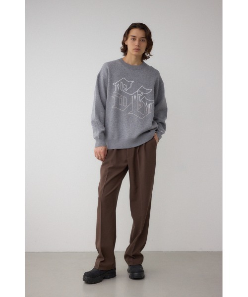 AZUL by moussy(アズールバイマウジー)の「STAY GOLDニット(ニット/セーター・メンズ・杢グレー/ブラック/ブラウン・MEDIUM/LARGE)」の18枚目の写真