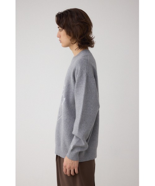 AZUL by moussy(アズールバイマウジー)の「STAY GOLDニット(ニット/セーター・メンズ・杢グレー/ブラック/ブラウン・MEDIUM/LARGE)」の20枚目の写真