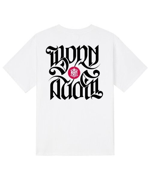 KAN6312(カン6312)の「KTW0073 ビボンアゲイン 半袖Tシャツ - ホワイト(Tシャツ/カットソー・メンズ・その他・LARGE/MEDIUM/SMALL/X-LARGE)」の1枚目の写真