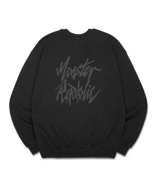 MONSTER REPUBLIC(モンスターリパブリック)の「ムーブメントロゴスウェット3COLOR(スウェット・レディース・チャコールグレー/ホワイト×グレー/ブラック×グレー/チャコールグレー×ブラック/ホワイト×ブラック/ブラック×ホワイト・SMALL/MEDIUM/LARGE/X-LARGE)」の1枚目の写真