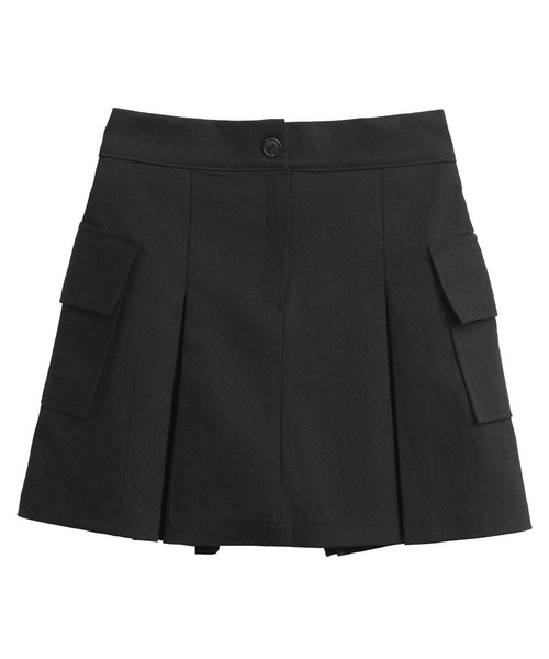 SLOWLOLLI(スローローリ)の「Cargo mini skirt - White(スカート・レディース・Beige/PINK/ブラック/アイボリー・FREE)」の2枚目の写真