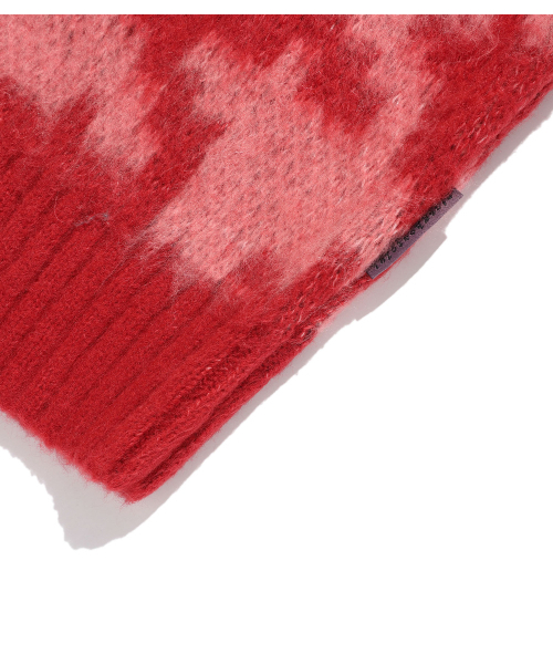 NICE GHOST CLUB(ナイスゴーストクラブ)の「HOUNDSTOOTH DEVIL ROSE KNIT_PINK(NG2FFUK600A)(ニット/セーター・レディース・ピンク・SMALL/MEDIUM/LARGE)」の5枚目の写真