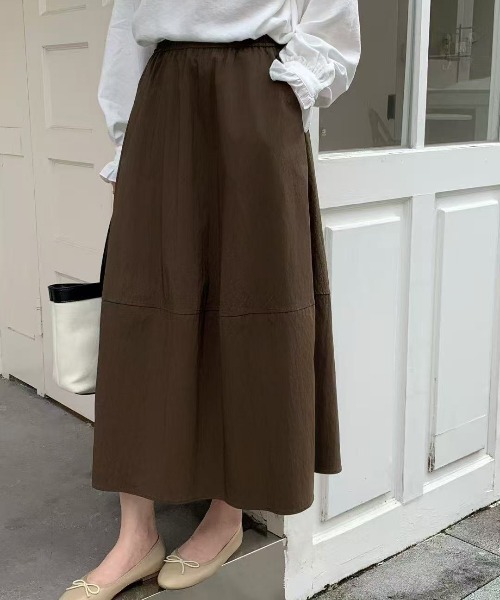 セール】切り替えフレアスカート裏地付き（スカート）｜FINEnough