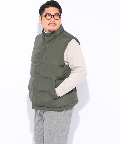 B&T CLUB(ビーティークラブ)の「中綿ベスト メンズ 大きいサイズ SUNBURNER スタンド フルボタン 中綿ジャケット カジュアル オフィスカジュアル B&T CLUB (ビーアンドティークラブ)(ダウンベスト・メンズ・グレー/ブラック/グリーン・X1(3L~4L)/X2(4L~5L)/X3(6L~7L))」の19枚目の写真