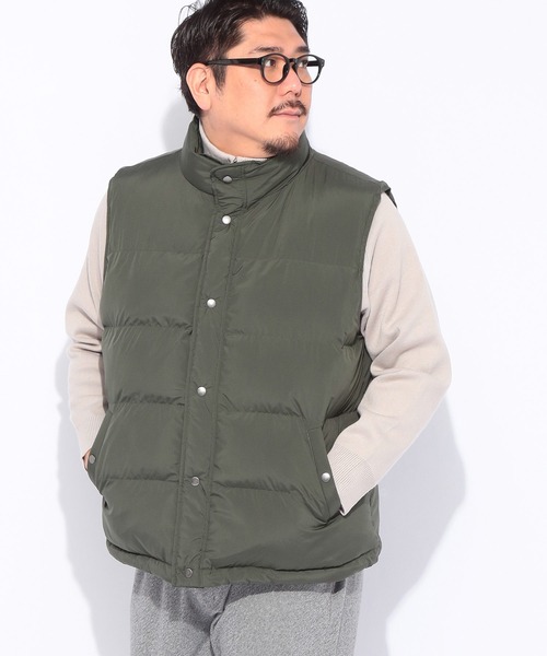 B&T CLUB(ビーティークラブ)の「中綿ベスト メンズ 大きいサイズ SUNBURNER スタンド フルボタン 中綿ジャケット カジュアル オフィスカジュアル B&T CLUB (ビーアンドティークラブ)(ダウンベスト・メンズ・グレー/ブラック/グリーン・X1(3L~4L)/X2(4L~5L)/X3(6L~7L))」の20枚目の写真