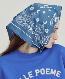 Between A and B（ビトウィーンエイアンドビー）の「ムンキャットバンダナ [ブルー]（バンダナ/スカーフ）」